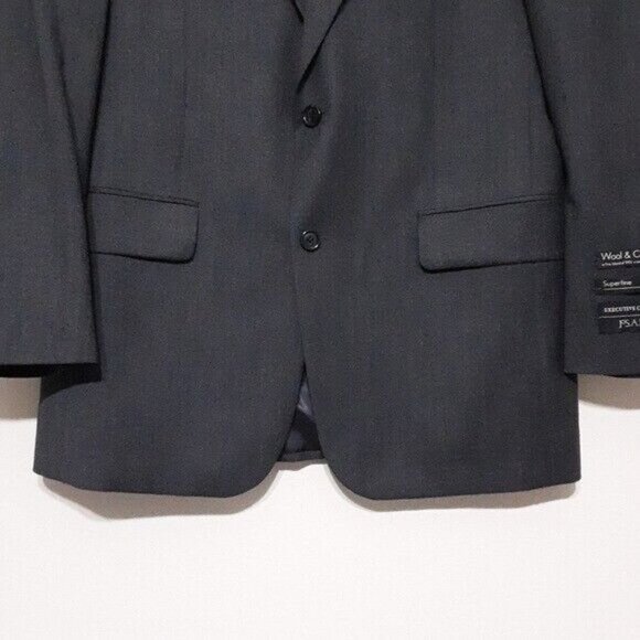 JoS’ A Bank mens suit jacket wool cashmere superfine 2 buttons closure size 40R - Picture 6 of 13
